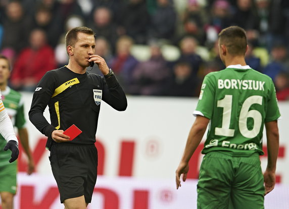 PIŁKA NOŻNA T-MOBILE EKSTRAKLASA LECHIA ŚLĄSK ( Bartosz Frankowski Ariel Borysiuk )