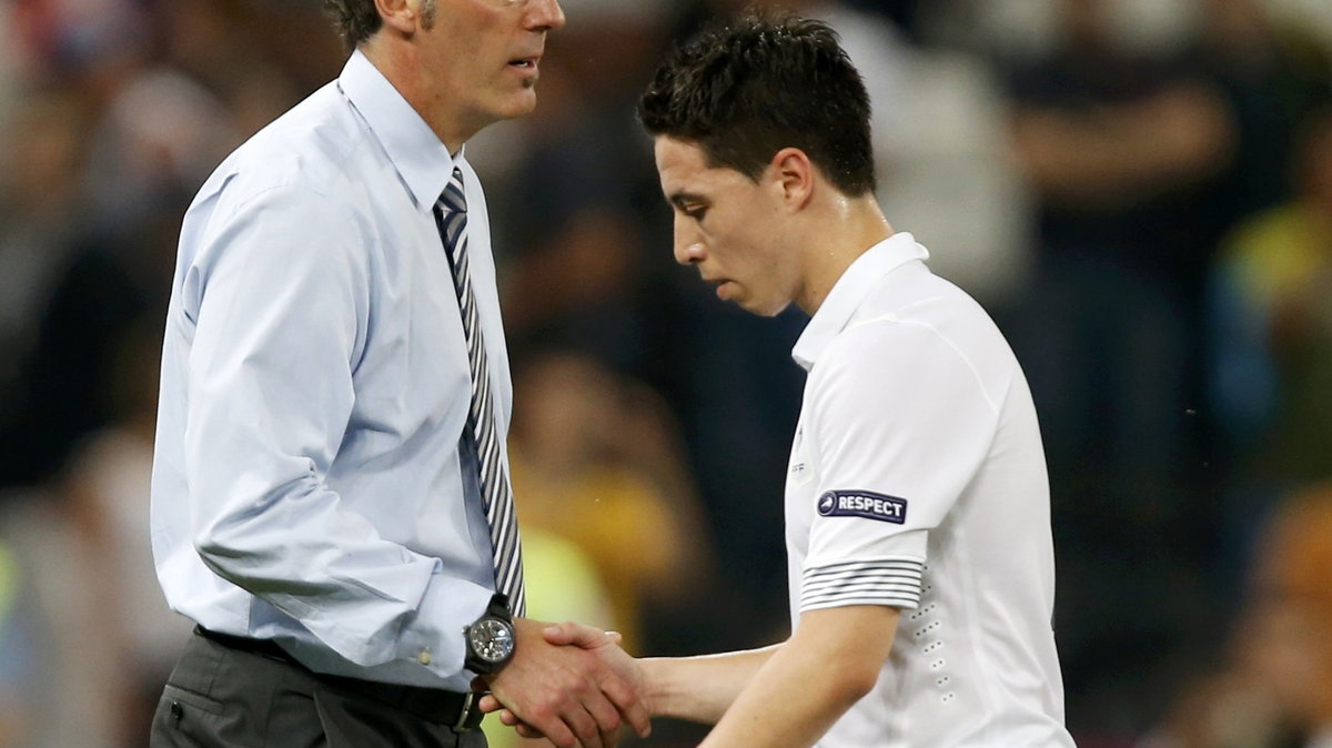 Laurent Blanc (L) i Samir Nasri (P)