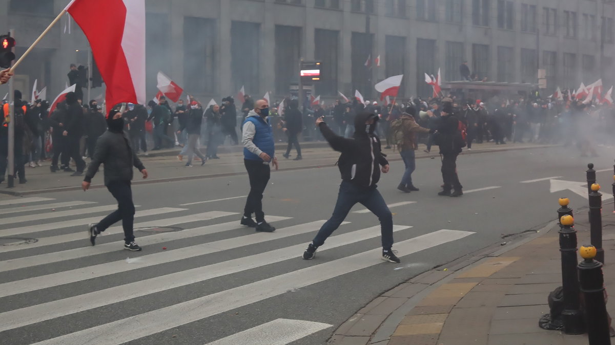 Zadyma na Marszu Niepodległości