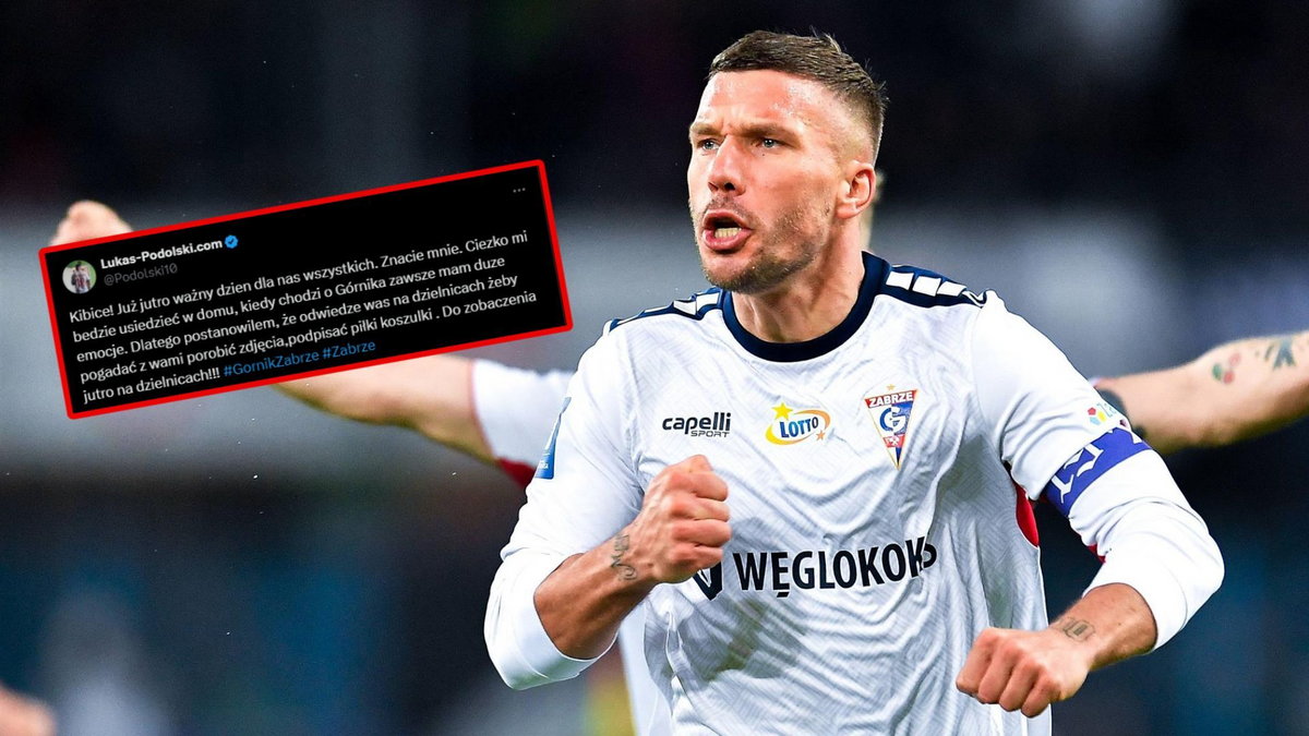 Lukas Podolski oraz jego wpis