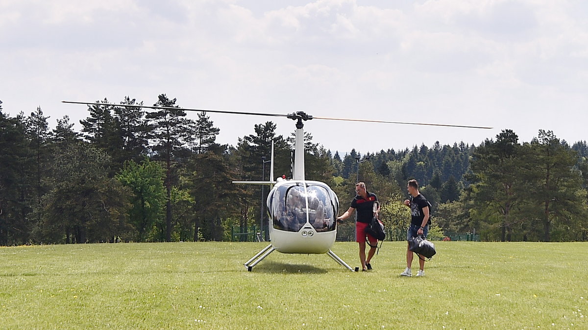 Arkadiusz Milik na zgrupowanie przybył helikopterem