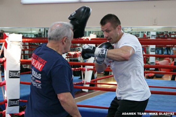 Trening medialny Tomasza Adamka