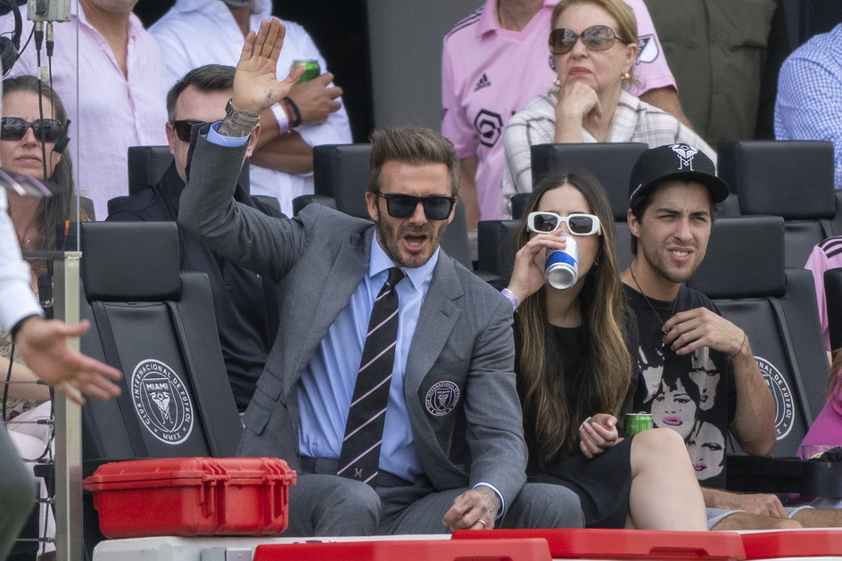 David Beckham podczas meczu Inter Miami - Los Angeles FC (12 marca 2022 r.)