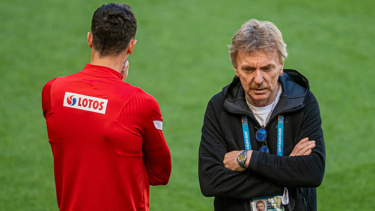 Robert Lewandowski (z lewej), Zbigniew Boniek (z prawej)