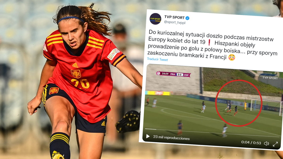 Reprezentantka Hiszpanii w trakcie Euro U-19 kobiet (Twitter: sport_tvppl)