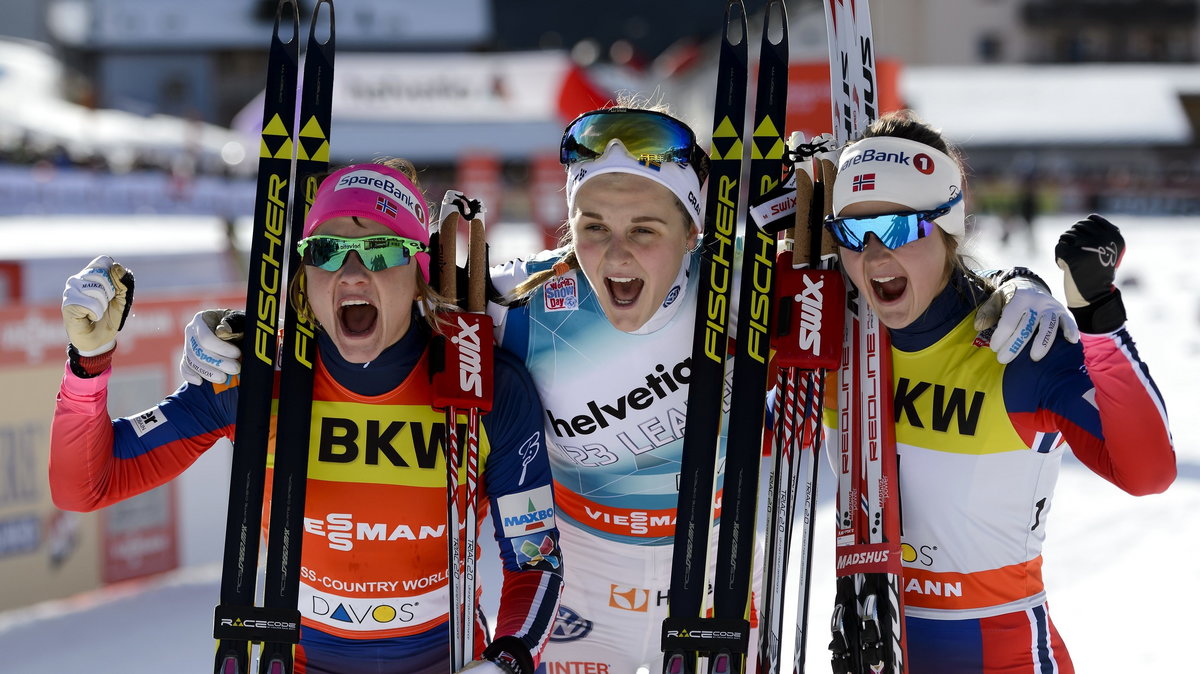 Od lewej: Maiken Caspersen Falla, Stina Nilsson i Ingvild Flugstad Oestberg