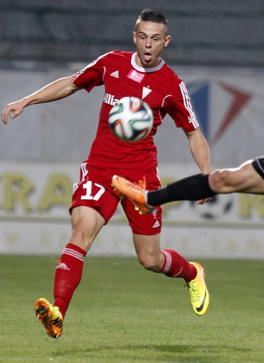 PIŁKA NOŻNA LIGA POLSKA GÓRNIK ZABRZE JAGIELLONIA BIAŁYSTOK (Dominik Sadzawicki )