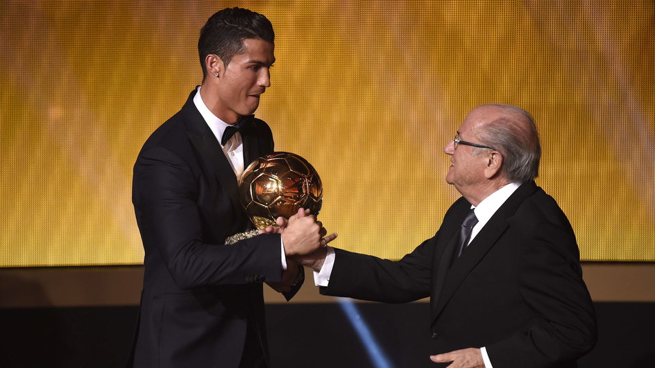 Cristiano Ronaldo i Sepp Blatter