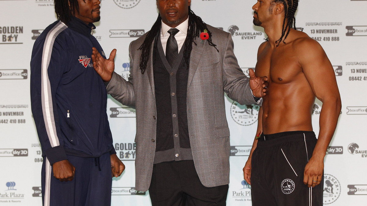 Lennox Lewis (w środku)