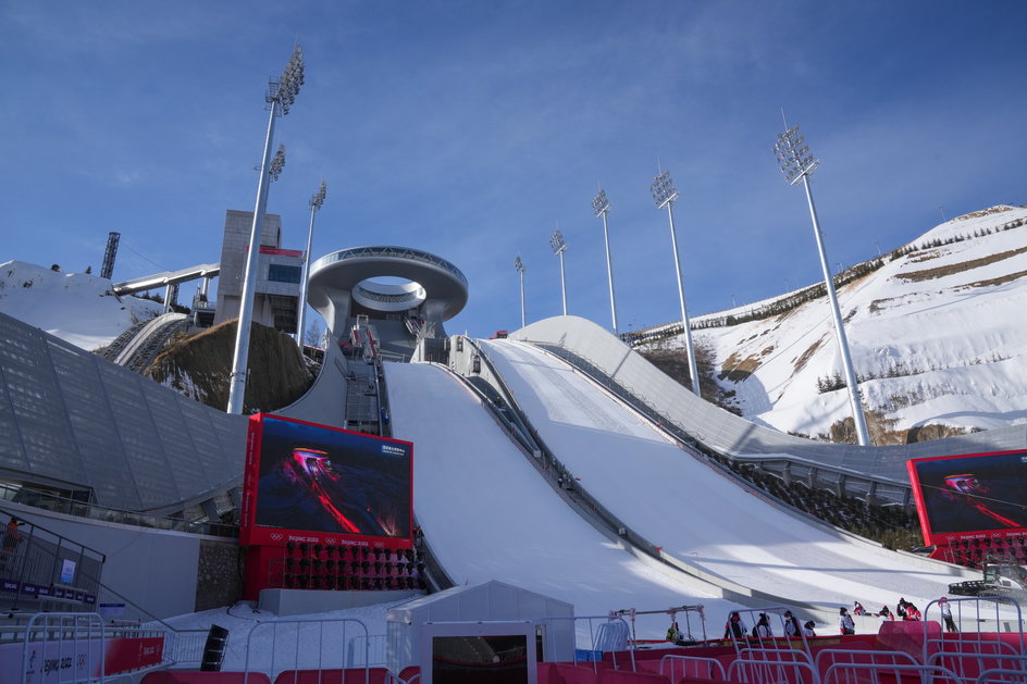 Kompleks olimpijskich skoczni w Pekinie, który w piątek odwiedziła ekipa Przeglądu Sportowego.