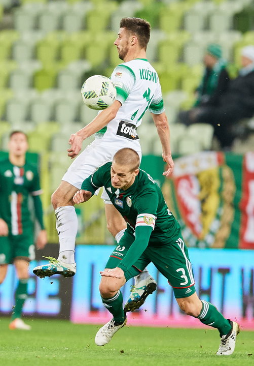 PIŁKA NOŻNA EKSTRAKLASA LECHIA GDAŃSK ŚLĄSK WROCŁAW (Grzegorz Kuświk Piotr Celeban )