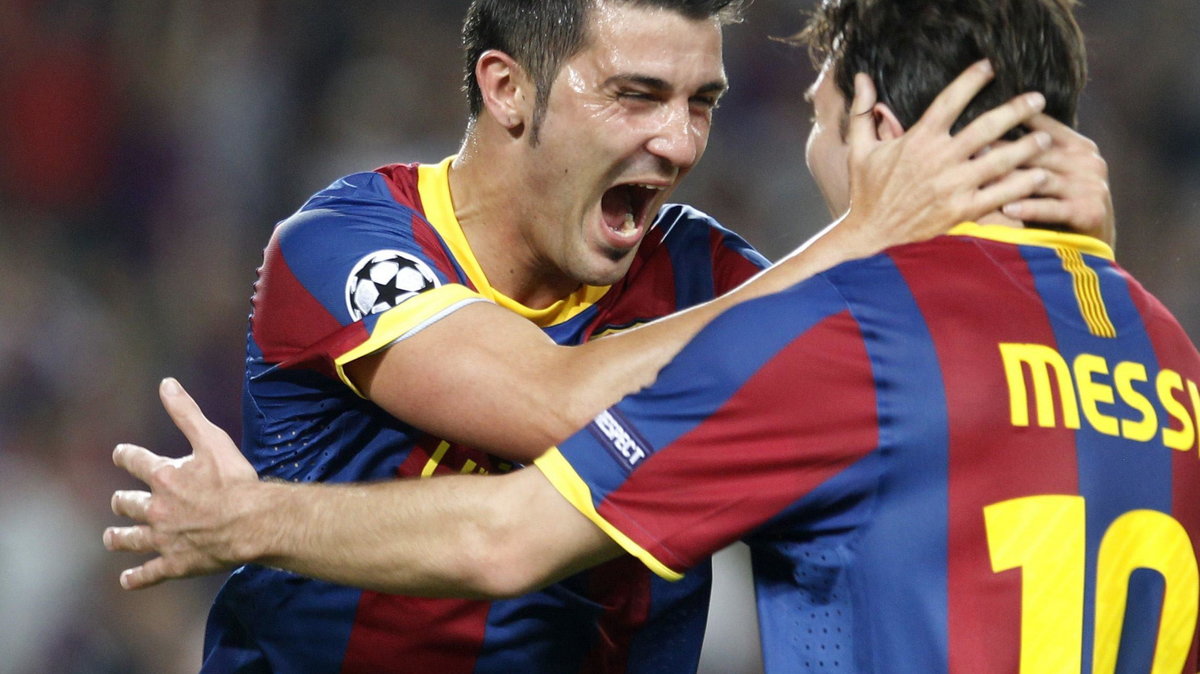 David Villa i Lionel Messi