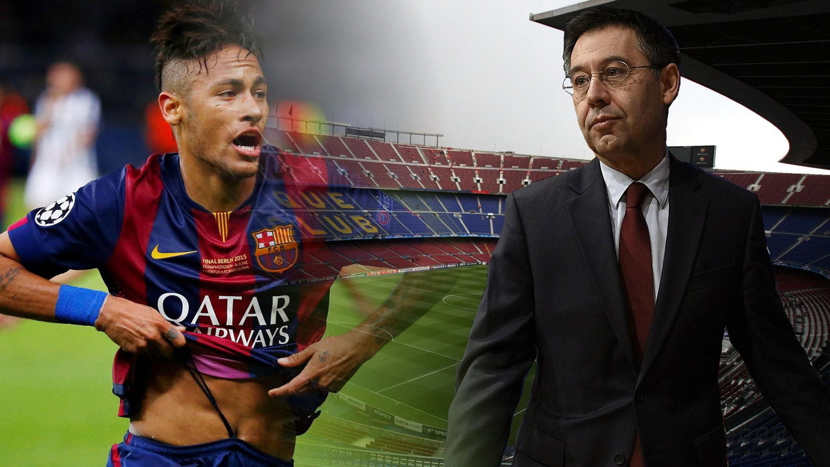 Neymar i Josep Bartomeu