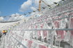Montaż krzesełek na Stadionie Narodowym