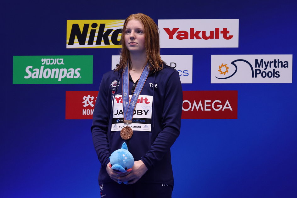 Lydia Jacoby z brązowym medalem mistrzostw świata w Fukuoce