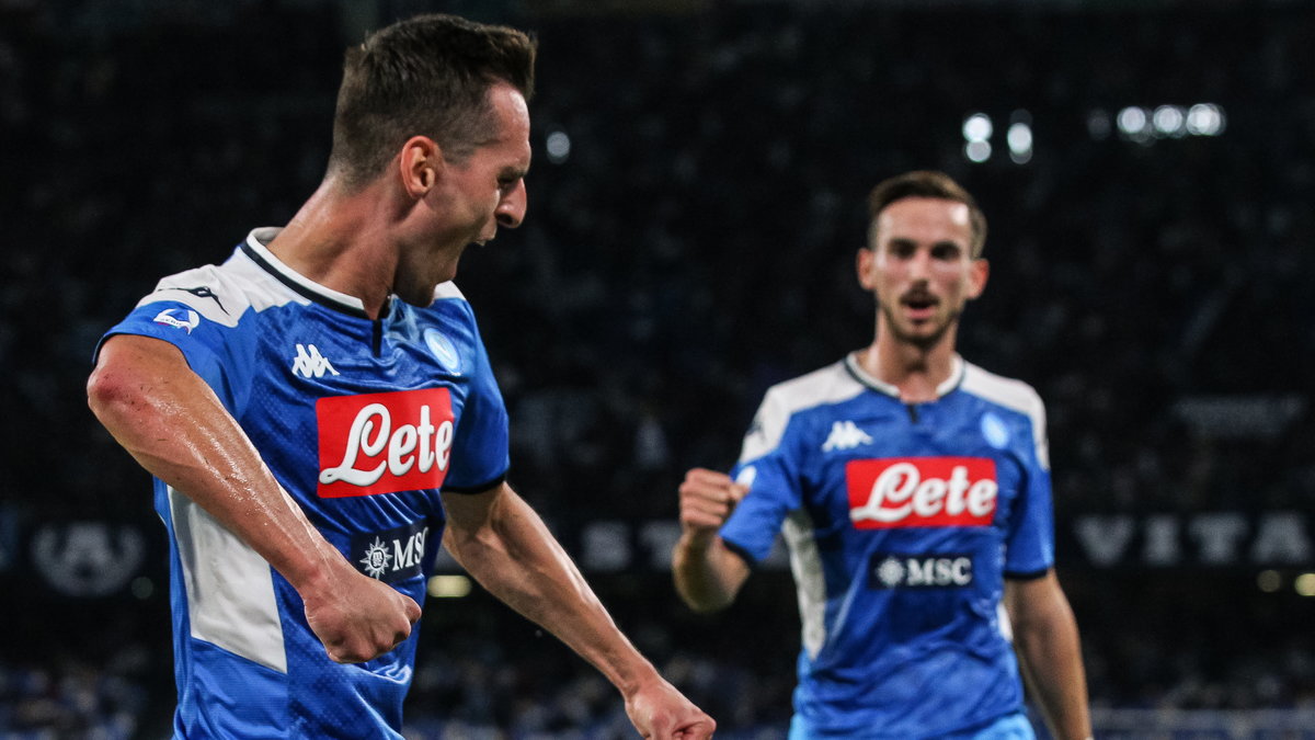 Arkadiusz Milik (z lewej) w barwach Napoli