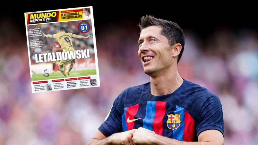 Robert Lewandowski jest komplementowany przez hiszpańską prasę