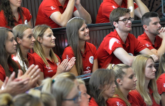 Pożegnanie reprezentacji Polski przed wylotem na Uniwersjadę