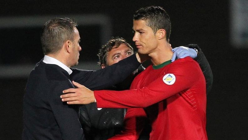 Paulo Bento i Cristiano Ronaldo 