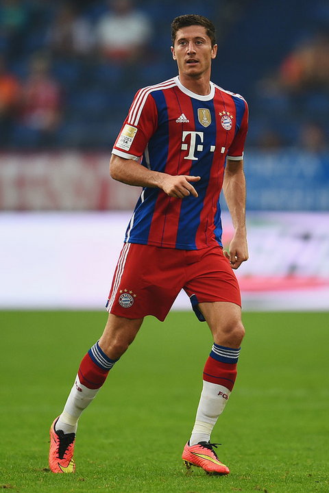 Robert Lewandowski w 2016 roku, w barwach Bayernu Monachium