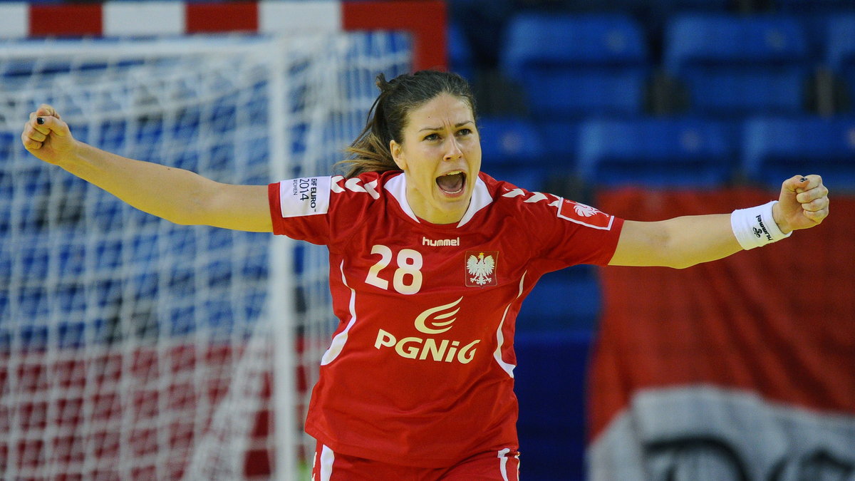 Alina Wojtas w meczu z Norwegią