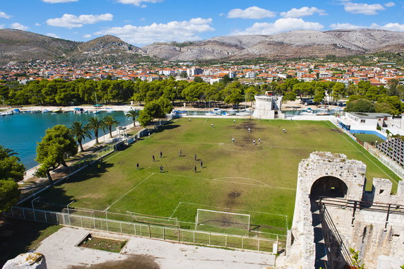 Stadion w Trogir w Chorwacji