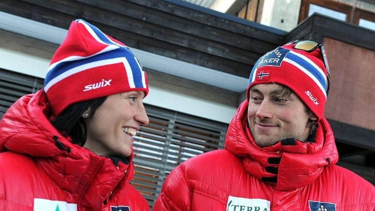 Marit Bjoergen i Petter Northug