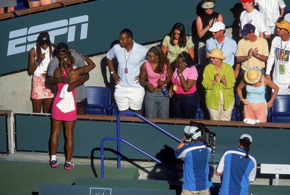 Serena Williams po finale w Indian Wells w 2001 r.