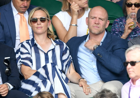 Wnuczka królowej Elżbiety II Zara Phillips z mężem Mike'em Tindallem, byłym rugbystą