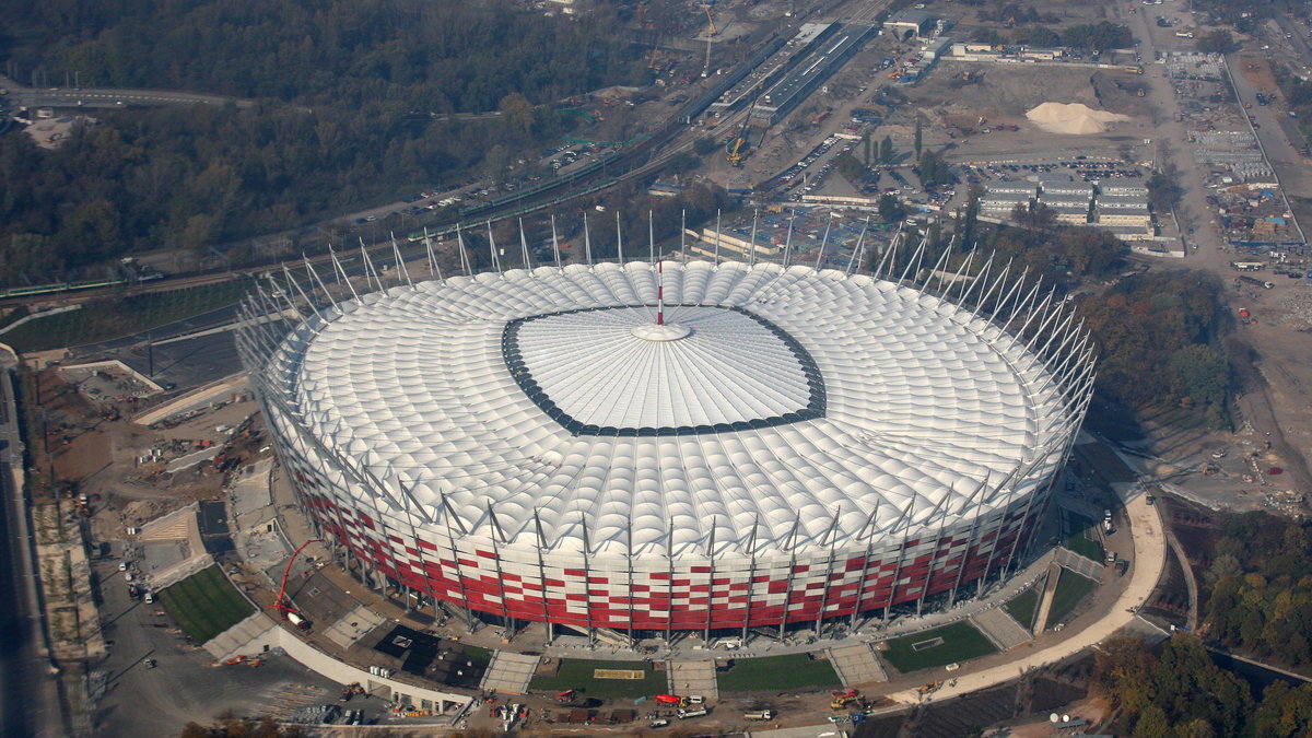 Stadion Narodowy z lotu ptaka