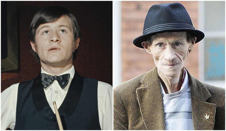 Alex Higgins na początku kariery (L) / Alex Higgins w ostatnich miesiącach życia (P)