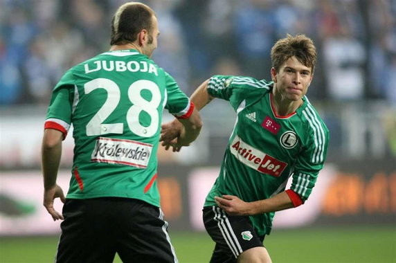 Lech Poznań - Legia Warszawa Kosecki Ljuboja