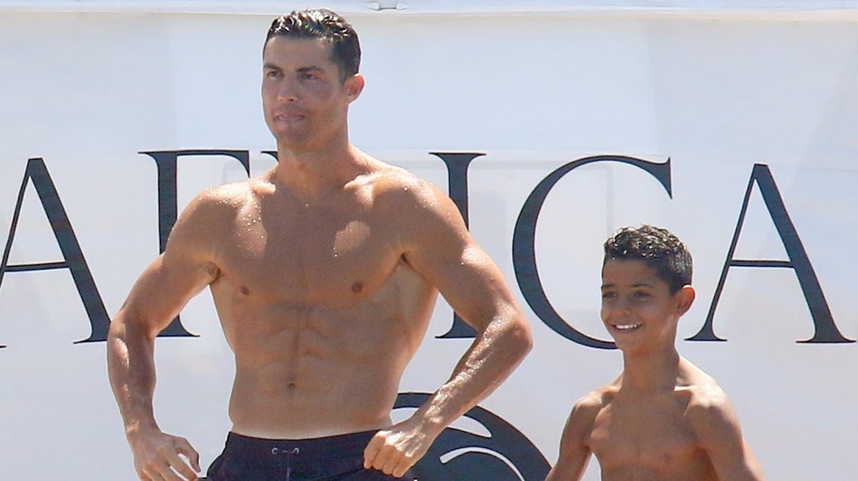 Cristiano Ronaldo z synem