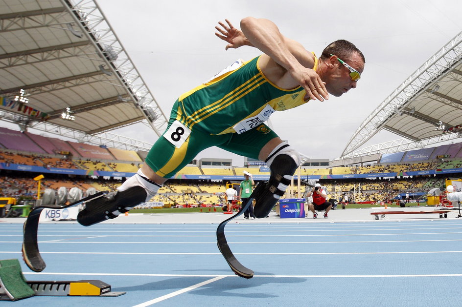 Oscar Pistorius na bieżni