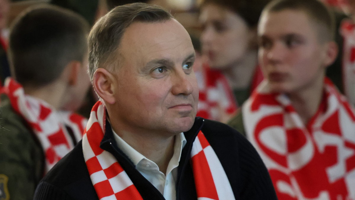 Prezydent Andrzej Duda kibicował Polakom