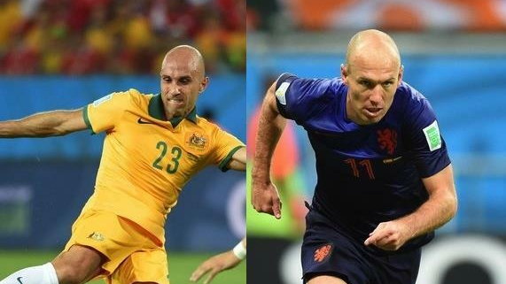 Mark Bresciano i Arjen Robben