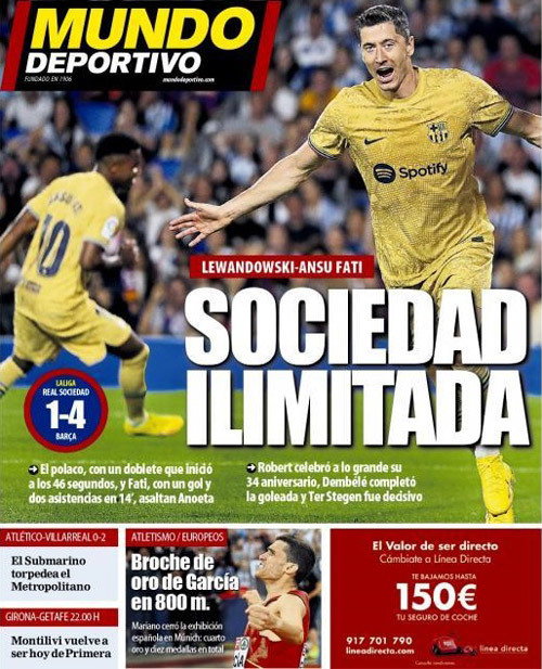 Okładka "Mundo Deportivo"