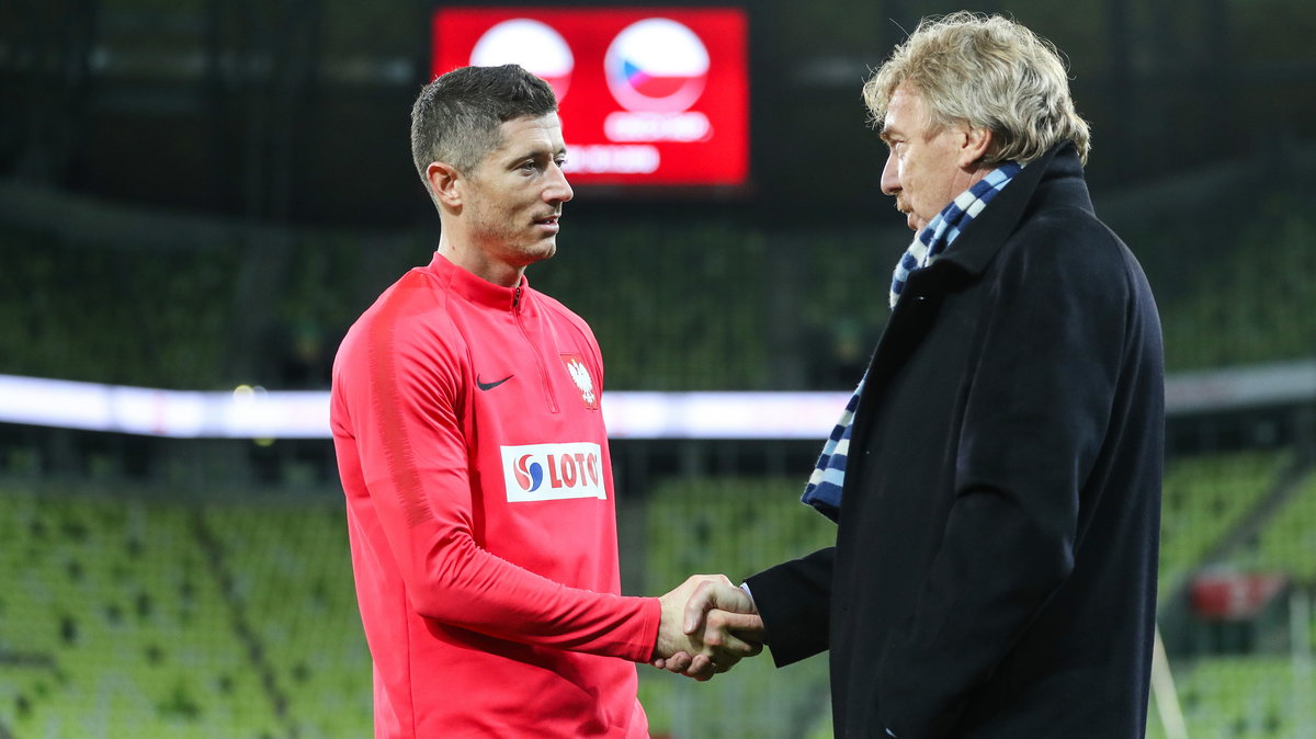 Robert Lewandowski i Zbigniew Boniek