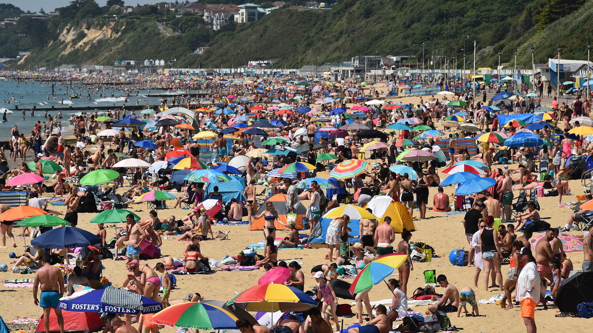 Plaża w Bournemouth