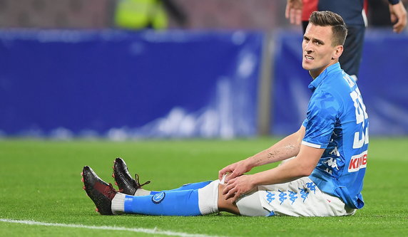 Arkadiusz Milik w barwach SSC Napoli