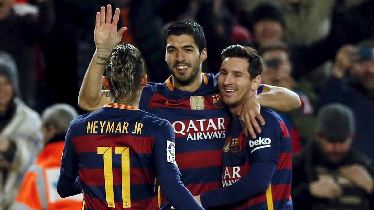 Neymar, Luis Suarez i Lionel Messi 