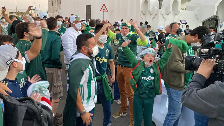 Kibice Palmeiras opanowali stolicę ZEA. Dziś mogą cieszyć się z triumfu w KMŚ.