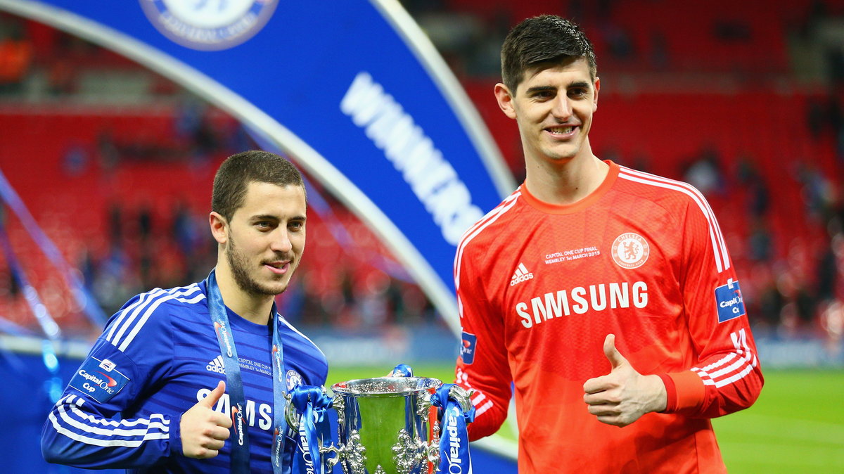 Eden Hazard i Thibaut Courtois