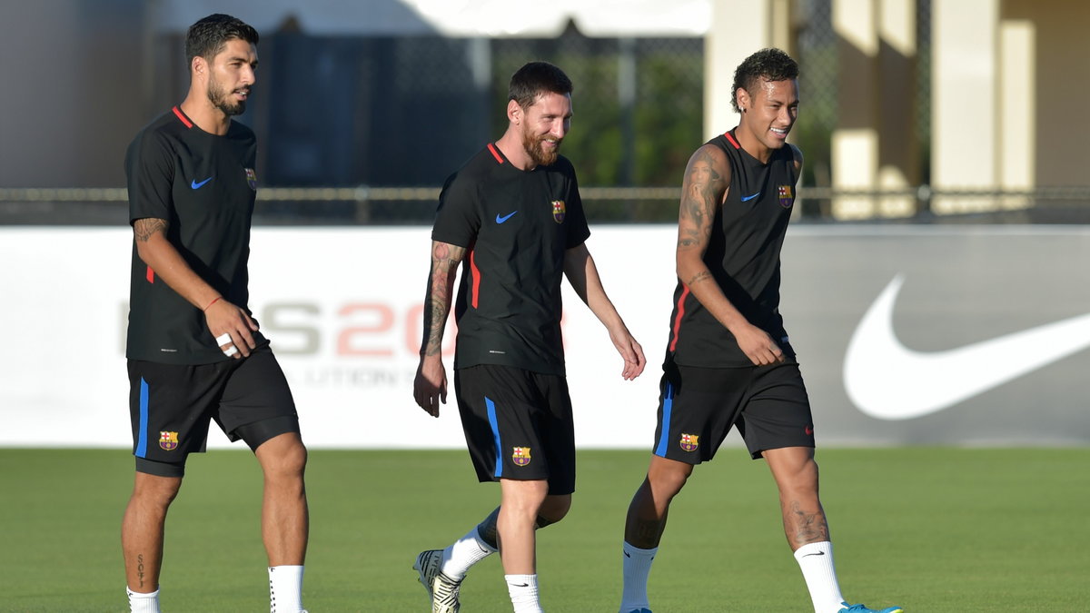 Neymar (z prawej), Lionel Messi, Luis Suarez
