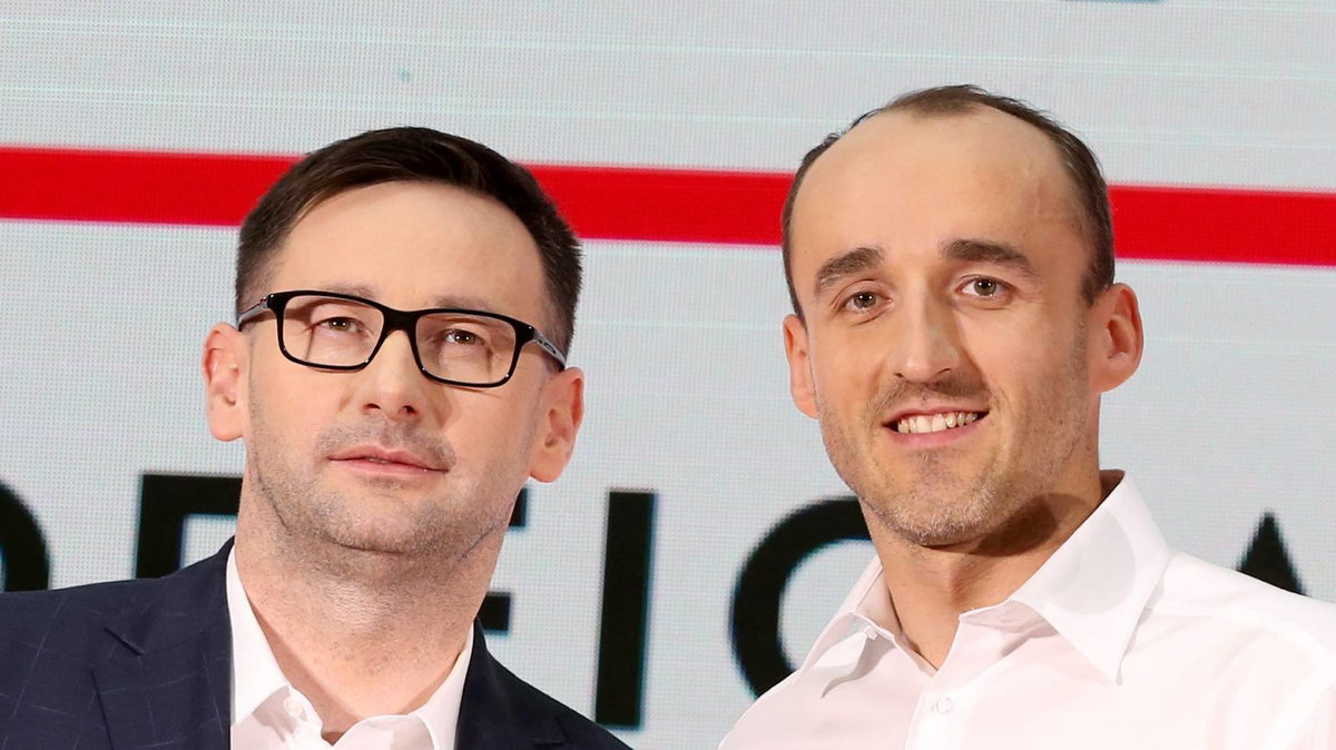 Daniel Obajtek i Robert Kubica