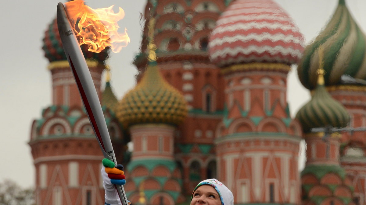 Ogień olimpijski odwiedził już Moskwę