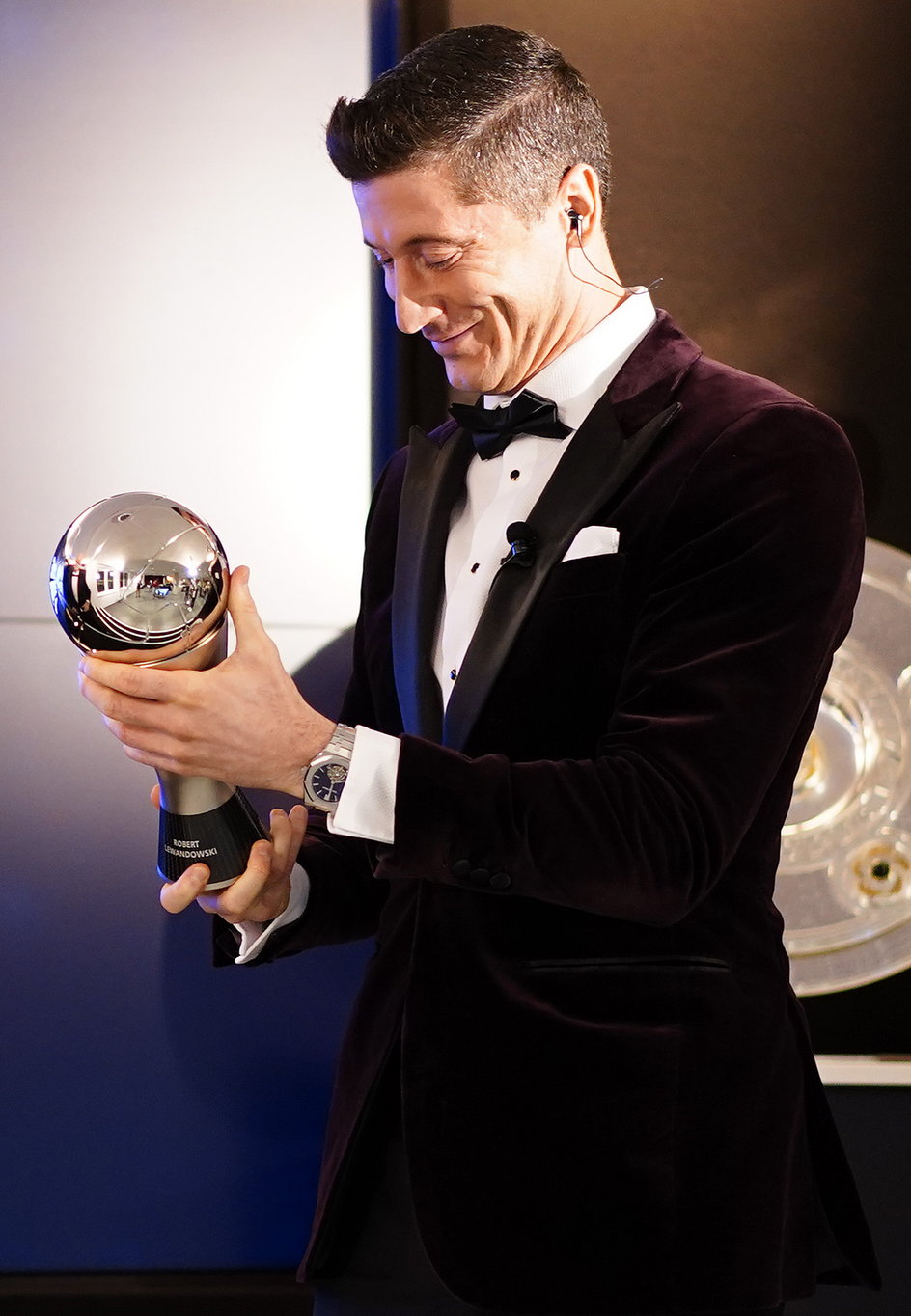 Robert Lewandowski na gali FIFA The Best 2020