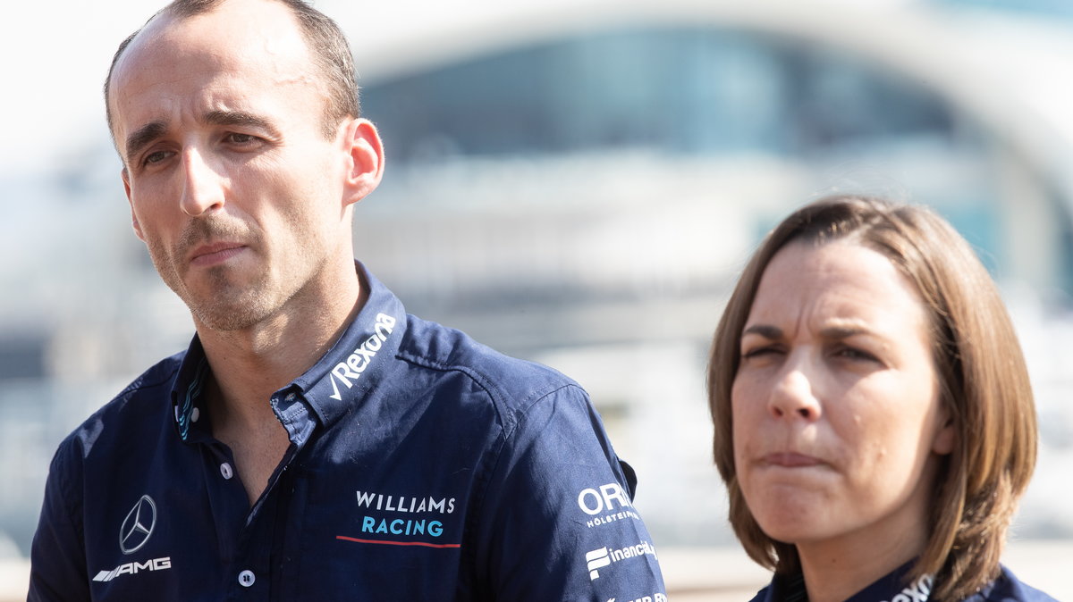 Robert Kubica i Claire Williams