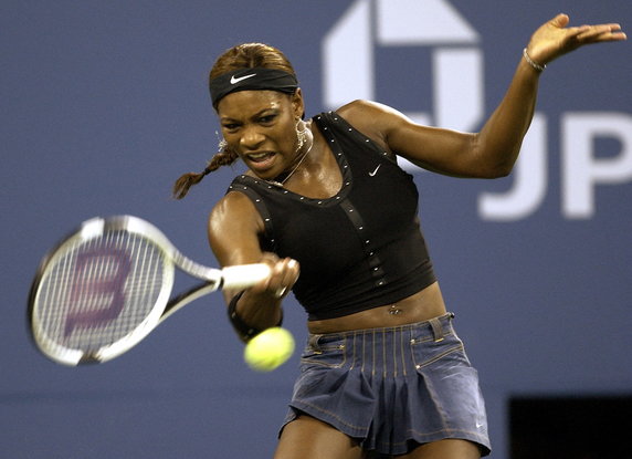 Serena Williams podczas US Open 2004