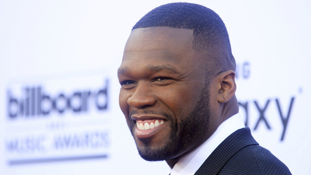 50 Cent arrives at the 2015 Billboard Music Awards in Las Vegas